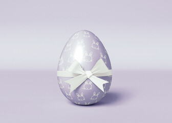 3D Illustration. Easter egg on isolated background.