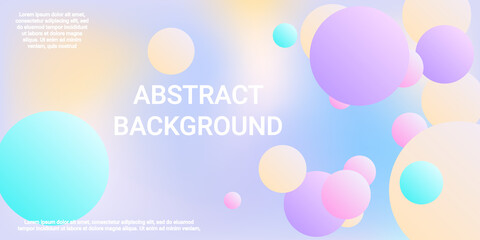 Background picture with balls for banner design.