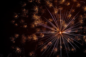 fireworks at night