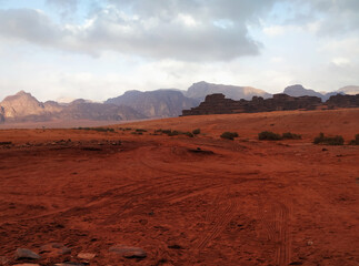 Fototapeta na wymiar Wadi Rum desert in Jordan