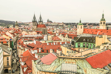 Naklejka na ściany i meble Prag Altstadt und Sehenswürdigkeiten