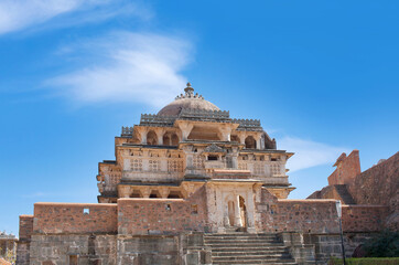 Fototapeta premium Exterior of ancient Vedi temple in Kumbhalgarh near Udaipur, Rajasthan state of India
