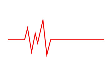 vector image of cardiogram icon on white background