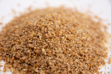 Wheat for Kibbeh preparation. Kibe is a family of dishes based on spiced ground grain, popular in Middle Eastern cuisine.