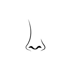 nose logo icon vector