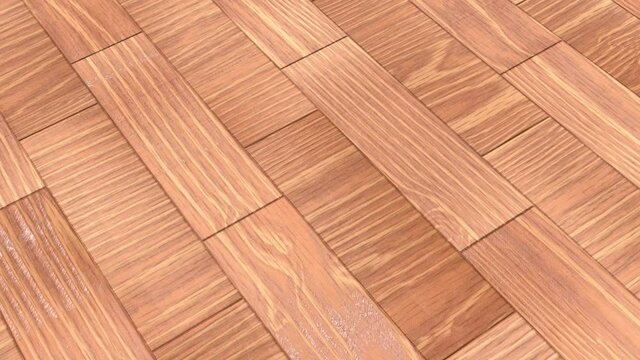Varnished English oak flooring, textured background of wooden laminate, parquet flooring. 3D-rendering