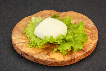 Italian Mozzarella cheese over board