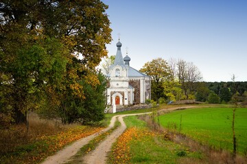 Obraz premium church in the village
