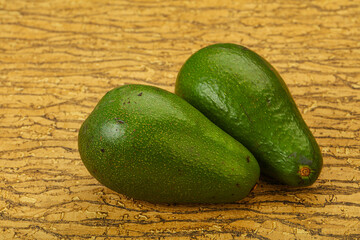 Two ripe exotic avocado vegetable
