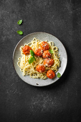 Spaghetti Pasta with Meatballs