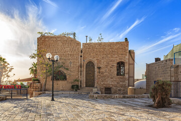 The old narrow streets of Jaffa - obrazy, fototapety, plakaty