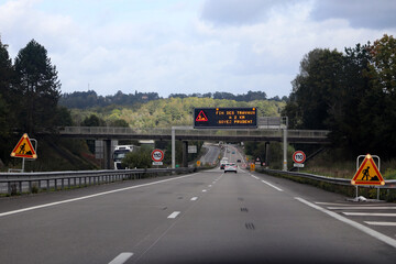 Chantier d'autoroute