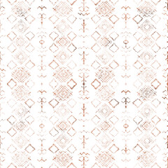 Geometric kilim ikat pattern with grunge texture
