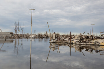 Pueblo en ruinas de Epecuen, Buenos Aires.