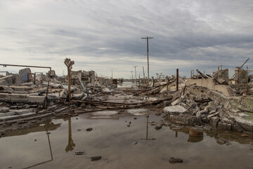 Pueblo en ruinas de Epecuen, Buenos Aires.