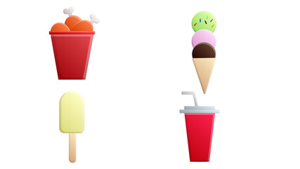 Big vector fast food & snack set isolated on white background: burger, dessert, pizza, coffee, chicken, wok, beef etc. Hand drawn sketch style, chalkboard drawing. Good for menu, special offer design