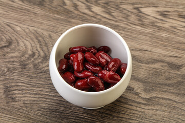 Canned red Kidney in the bowl