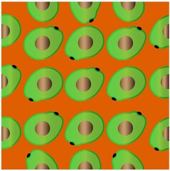 avocado vector repeat pattern