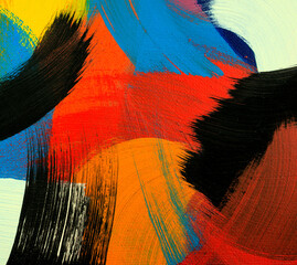 Abstract background. Acrylic colors. Painting on canvas. Handmade, hand drawn. Fine art, artwork,...