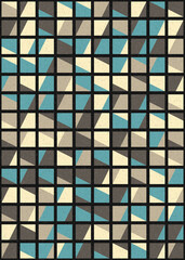Abstract Geometric Pattern generative computational art illustration