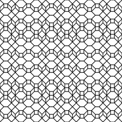 Fototapeta premium Seamless geometric fractal pattern. Abstract 3d monochromatic background.