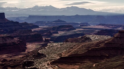 View across Colorado River from Canyonland National Park