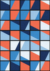 Abstract Geometric Pattern generative computational art illustration