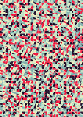 Fototapeta premium Abstract Geometric Pattern generative computational art illustration