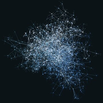 Graph data vector visualization. Science and education concept.
