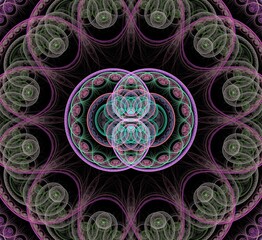 Abstract fractal pattern and shape