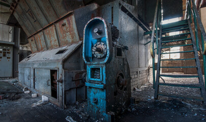 Fototapeta na wymiar Abandoned Boiler Room