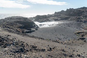 Caleta Alta Atlantic ocean in La Palma island Canary islands Spain