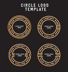 Fototapeta na wymiar circle logo template vector design