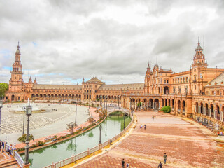 Obraz premium Sevilla Spanien Altstadt und Sehenswürdigkeiten