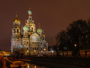 Obraz premium night images from St Petersburg, Russia