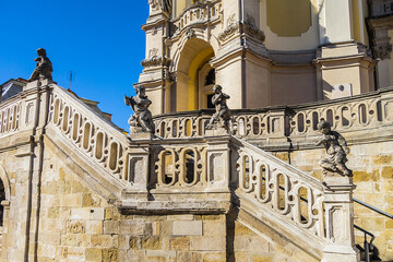 Architectural fragments of Lviv Greek Catholic Archbishop's Cathedral of Saint George (Ukr: Sobor...