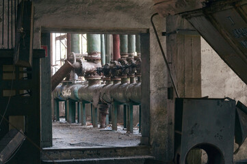 Fototapeta na wymiar Abandoned Boiler Room