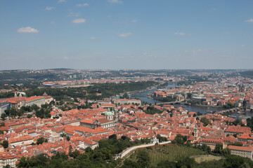 Fototapeta na wymiar Panorama Pragi - Wetława