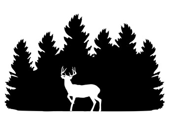 vector deer logo