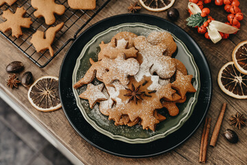 Traditional Christmas ginger cookies
