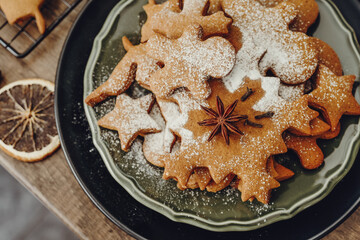 Traditional Christmas ginger cookies