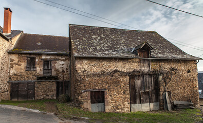 Fototapeta na wymiar Vertougit (Corrèze, France) - Grange pittoresque