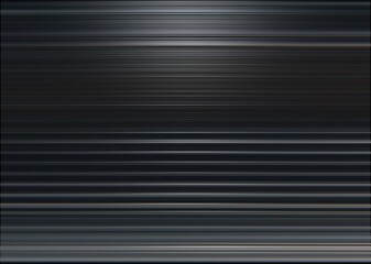 Obraz premium 3d rendered illustration of horizontal striped lines with metallic silver and grey color tone.