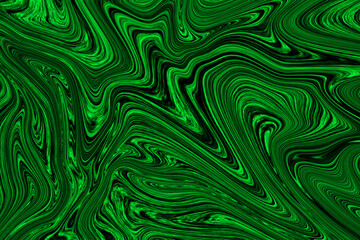 Green liquid marble texture vector background