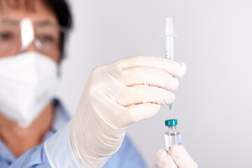Medizin, Labor, Impfung, Personal