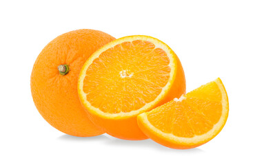 Orange fruit isolated on white background