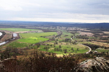 Fototapeta na wymiar View from Petit Jean Mountain in Arkansas