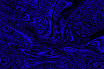 Blue liquid marble texture background vector