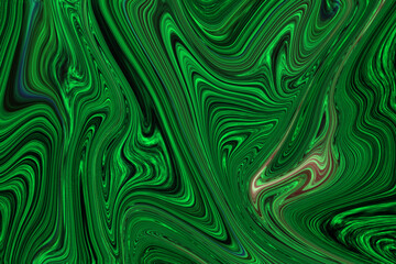 Green liquid marble texture vector background