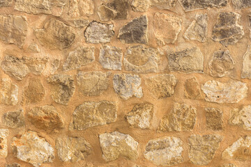 Stone wall background, mosaic pattern